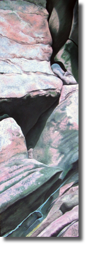 Rock Series 5 No.2 (2004)
30 x 90 cm
oil on canvas
(Sold)